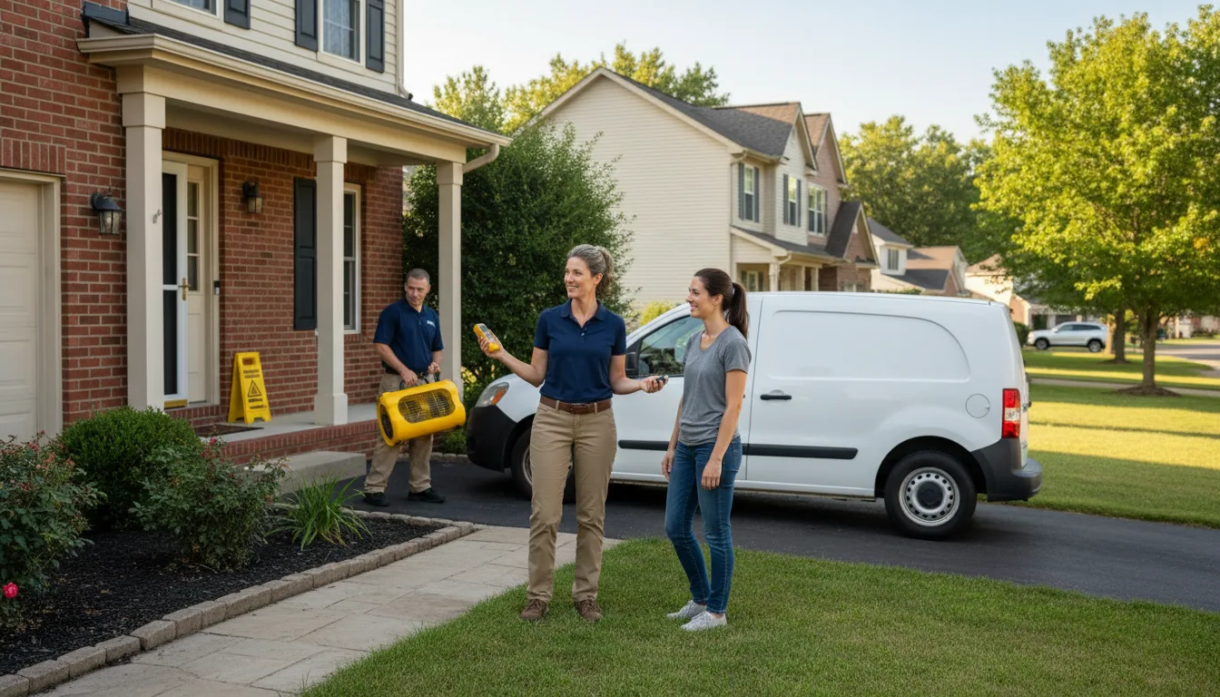 Residential water damage restoration in Scottdale, PA